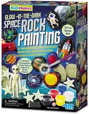 4M Kidzmaker Glow in The Dark Space Rock Painting Kit