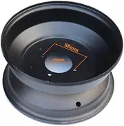 10 Inch 4 Hole Rim Wheel Compatible With 21x7-10 23x7-10 Tires Compatible With Go-Kart Buggy Drift Trike Off-Road ATV Quad 68mm 90mm Front Rear(Front Rim)