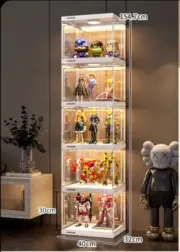 5 Layers Acrylic Display Case Rack Box Self-Install Showcase AU