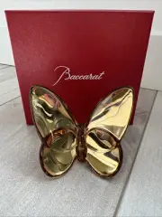 Baccarat Papillon Crystal Lucky Butterfly Gold