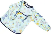 Kisangel Waterproof Bib Apron Bibs for Feeding Aprons Burp Smock Newborn Apron for Pure Cotton