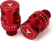 Modeer For Yamaha MT 07 FZ07 All Year Motorcycle CNC M10 x 1.25 Rear view Mirror Hole Plugs Screws Rearview Mirror Holder mt07 MT-07 fz 07 Accessories (red)