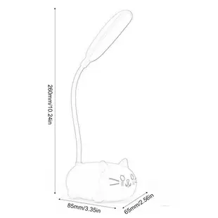 檯燈卡通可愛寵物貓小夜燈 Usb 可充電 Led 檯燈