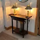 Delicate & Sturdy Entrance Console Table Hallway Table Storage Drawer Art Decor