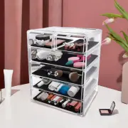 Stackable Storage Drawer Makeup Organizer Box for Dorm Office Living Room