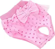 POPETPOP Pet Dog Physiological Diaper Breathable Sanitary Pantie for Female Dogs Comfortable Material for Puppies Heat Incontinence Elegant Lace Design