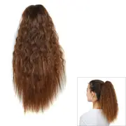 Curly Clip-on Horsetail Wig - Short Length