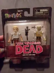 The Walking Dead Minimates - Andrea & Stabbed Zombie