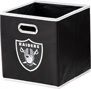 Franklin Sports NFL Storage Bins - Collapsible Cube Container + Storage Basket - NFL Office, Bedroom + Living Room Décor - 11"x11"