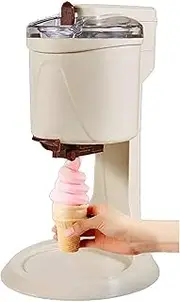 DIY Fully Automatic Mini Fruit Soft,Soft Serve Ice Cream Machine, Healthy Simple One Push Operation, for Home Kitchen