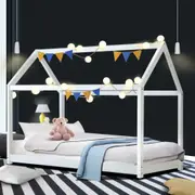 Kids Casa Wooden Single Bed Frame White