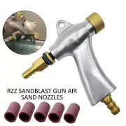 Replacement Sand Blasting Gun w/Ceramic Nozzles Tips Blaster Cabinet Air NEW