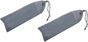 POPETPOP 2 Pcs Tent Pegs Storage Bag Oxford Fabric Camping Storage Pouch Durable Portable Tent Stake Carrier for Outdoor Adventures for Organizing Camping Gear