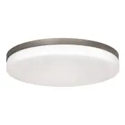 AFX OSCF19LAJD1 Oscar 19"W LED Flush Mount Drum Ceiling Fixture - Nickel