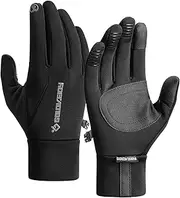 [SunGoddy] ZVCXOE Outdoor gloves Cold weather gloves Touch screen compatible Cycling Fleece lining Waterproof Windproof Coldproof Warm Non-slip Fishing Commuting School Work Unisex Winter