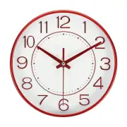 8 Inch Wall Clock Battery Operated Silent Non-Ticking Round Modern Wall Clock...
