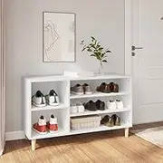 Shoe Cabinet White 102x36x60 cm Engineered Wood,Shoe Racks & Organisers 24.68KG-819740