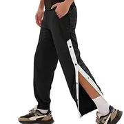 Men's Athletic Pants Sweatpants Trousers Casual Pants Running Pants Elastic Waist Drawstring Side Button Plain Comfort Full Length Outdoor Casual Daily Sports