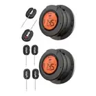 Dial Thermometer BBQ Temperature Gauge with Probes Digital Display Digital Meat