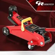 1.5 Ton Hydraulic Trolley Service Floor Jack Capacit Lifting Range 5.3"-12" Red