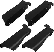 4pcs Billiard Table Cushion: Corner Bumpers Pool Table Bracket Plate Replacement Snooker Pool Repair Parts Liner Accessory Black
