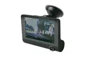 Scosche Dash Cam, Front 1080P & Cabin 720P, 4" Screen, 16Gb Sd