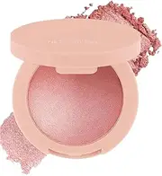 Powder Blush - Pink Powder Blush Face Makeup | Buildable Long-Lasting Beauty Products, Shimmer Cosmetics for Women Girls All Skin Color, Shape Contour Highlight
