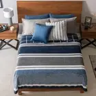 PRESTON GEOMETRIC NORDIC REVERSIBLE LIGHT BLANKET VERY SOFTY AND WARM QUEEN SIZE