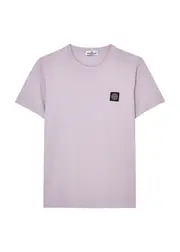 Stone Island Kids Logo Cotton T-shirt (10-12 Years) - Lilac - 10 Years 10 years