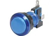 Blue Arcade Style Momentary LED Illuminated Switch