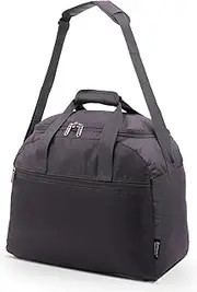[Aerolite] New Summer 2024 Easyjet 45x36x20 Maximum Size Carry On Holdall Travel Duffel Bag Cabin Luggage Lightweight Under Seat Flight Bag with 5 Year Warranty, Charcoal, Carry On Holdall Travel Duffel