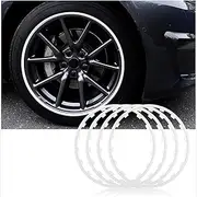 Wheel Protector Alloy Wheel Protectors,19-22 Inch Wheels Rim Protectors, Anti-Scratch and Anti-rubbing, for All Models.(Size:22 inches,Color:White)