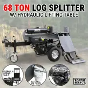68 Ton Log Splitter W/ Hydraulic Lifting Table Wood Cutter Firewood Split Timber