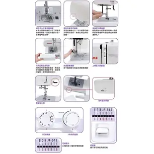 ミシン JANOME 車樂美 JF-512
