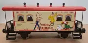 MARKLIN GAUGE 1 4 WHEEL CIRCUS PASSENGER COACH AND FIGURE BOXED MINT UNRUN