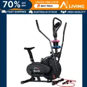 Exercise Bike 6 in 1 Elliptical Cross Trainer Home Gym Indoor Cardio Fitne IN-BK