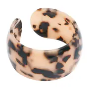 Annabel Trends Tamed Cuff Bangles Women Hand Accessory 7x3cm Tortoiseshell