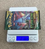 21.84g Heavy Sword & Shield Evolving Skies Booster Pack Pokemon New Sealed