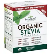 Sweetleaf Stevia Organic Stevia Sweetener, 70 Count (Pack of 6)