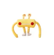 HONEYCARE Cat Toy - Yellow Crab