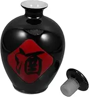 LAPYAPPE Handmade Ceramics Wine Bottle Airtight Storage for Wine and Liquor Stylish for Kitchen and Dining
