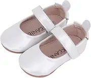 [SKEANIE] Bella Pre/First Walker Mary Jane Shoes Pearl White for Baby & Toddler | Christening Shoes | Special Occasions