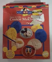 Wilton Mickey Mouse For Kids Stamp & Color Cookie Making Kit (1997) -new/bad box