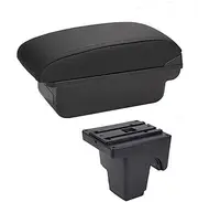 Compatible For Ford Focus 3 Armrest Box Interior Parts Special Retrofit Parts Compatible For Ford Focus III Car Armrest Center Storage Box(A-Black black line)