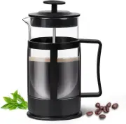 Chiallco Mini French Press Coffee Maker Heat Resistant Thickened Borosilicate