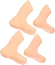 TEHAUX 2sets Foot Mold Mannequin Shoe Trees Finger Socks Feet Fingers Shoes Sole Display Stand Socks Mini Foam Finger Shoe Stretchers Slippers Toe Socks Press Toe Nails 4pcs*2