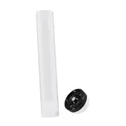 Badminton Ball Tube with Steamer Humidification Cover for Game Indoor Sports Silver Black
