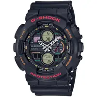 在飛比找momo購物網優惠-【CASIO 卡西歐】G-SHOCK 復古音響風格雙顯手錶(