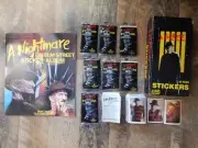 1984 Nightmare on Elm Street LOT: 8 SEALED Packs, Empty Box, Album, 216 Stickers