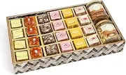 Jaiccha Ghasitaram Big Printed Tray of Assorted Bites, Roasted Cashews and Almonds Jars|Diwali Gift,Holi,Rakhi,Valentine,Christmas,Birthday,Anniversary,Her,Him|